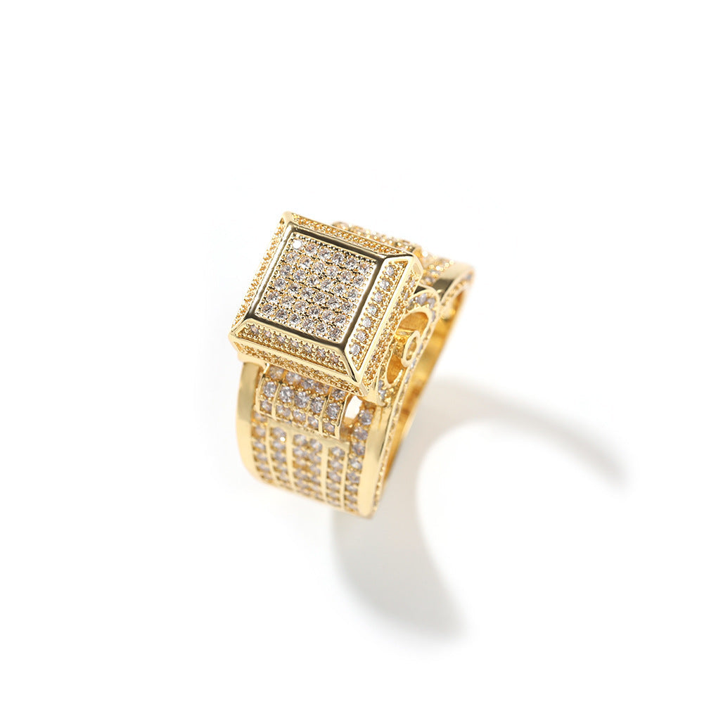 Diamond Block Ring