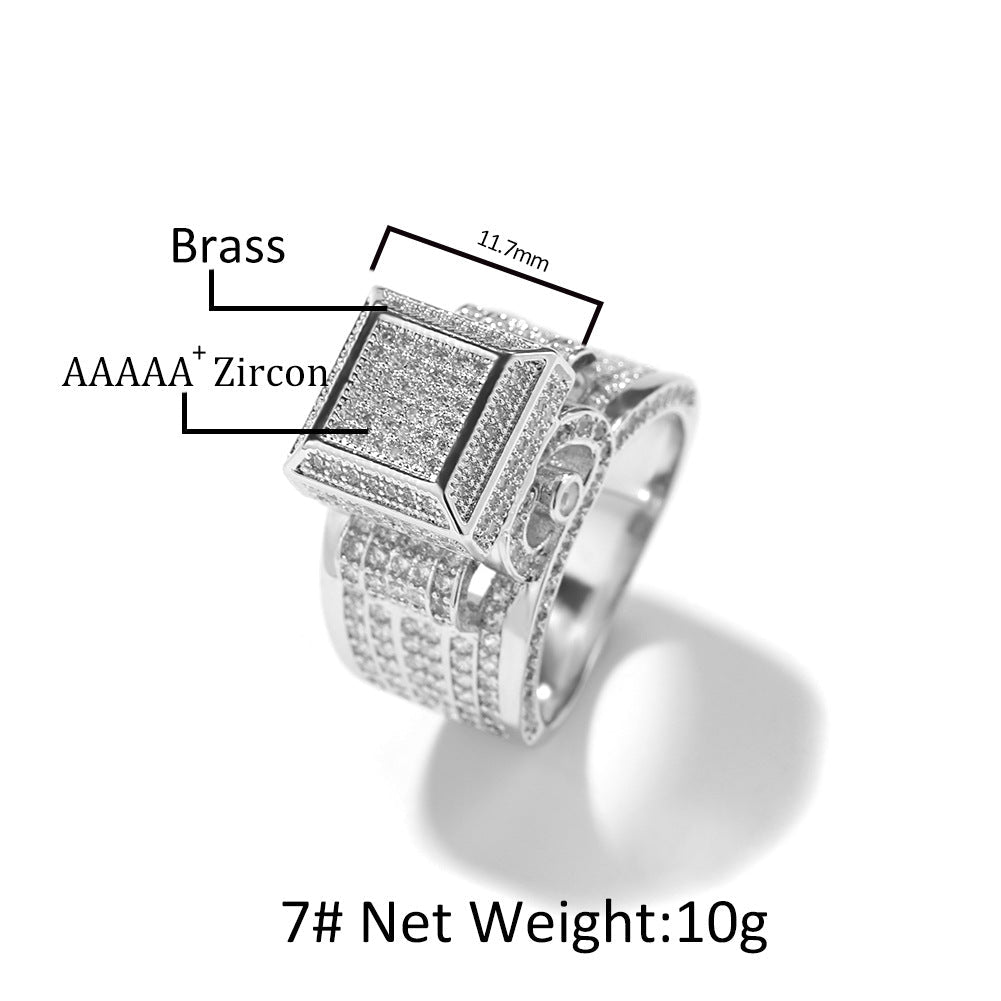 Diamond Block Ring