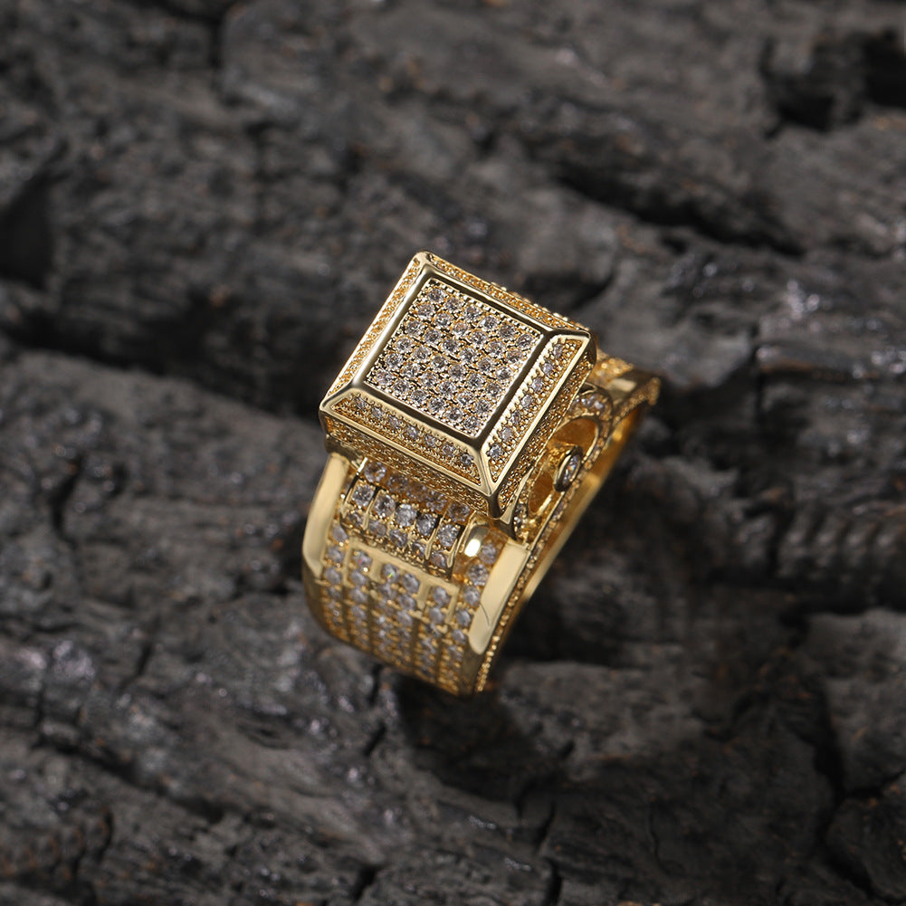 Diamond Block Ring