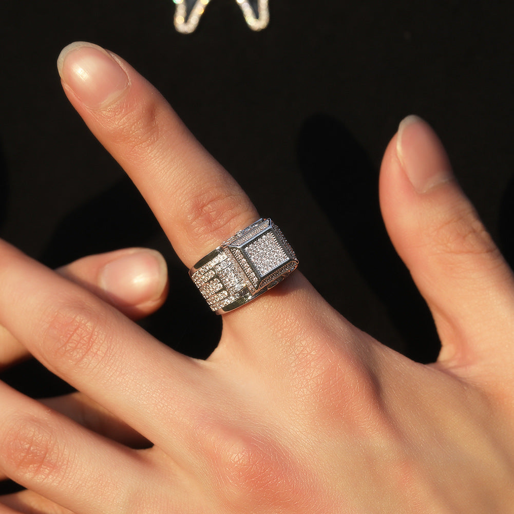 Diamond Block Ring