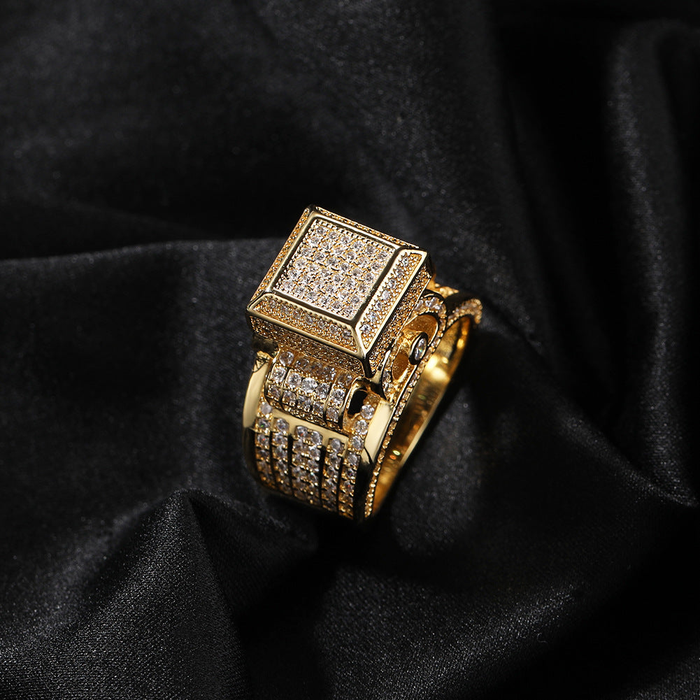Diamond Block Ring